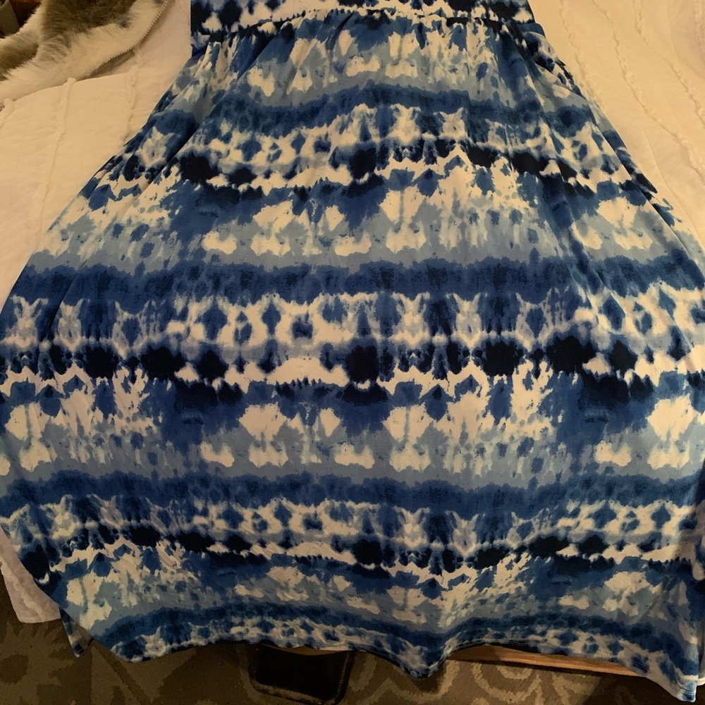 Terra and sky long boho maxi skirt
